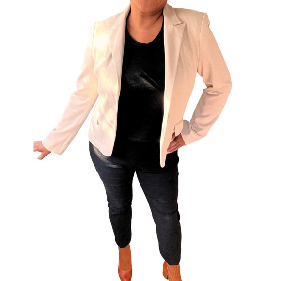 Express Cropped Fitted Editor Blazer Size 14 Best fit Large or smaller - Picture 1 of 10